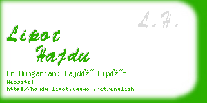 lipot hajdu business card